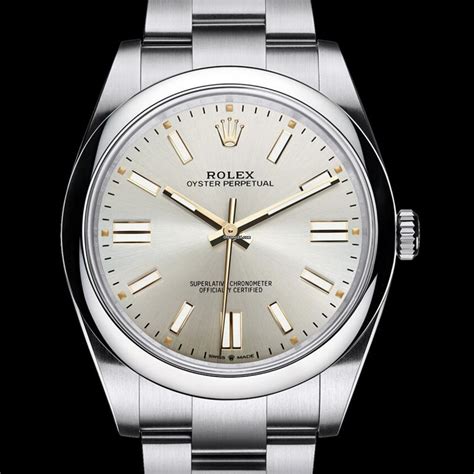 rolex op 41 silver dial